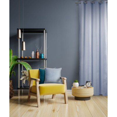 Zasłona z kółkami TOTAL CHIC 140x270 błękitny