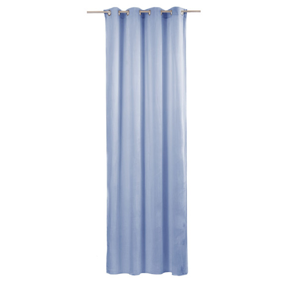 Zasłona z kółkami TOTAL CHIC 140x270 błękitny