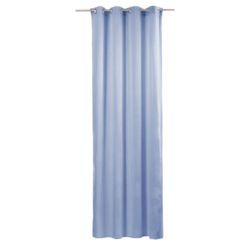 Zasłona z kółkami TOTAL CHIC 140x270 błękitny