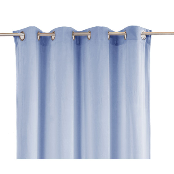 Zasłona z kółkami TOTAL CHIC 140x270 błękitny