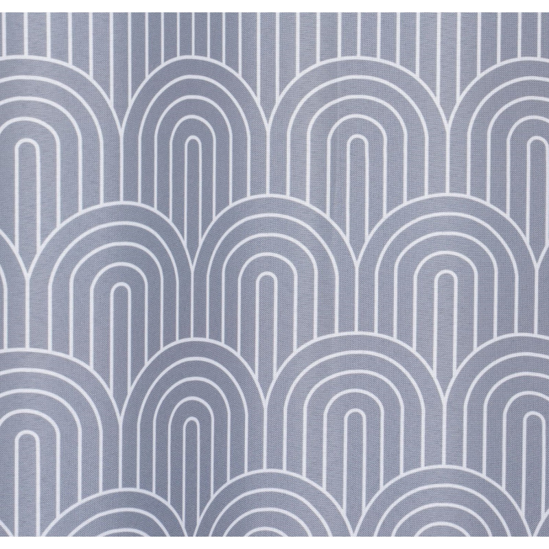 Zasłona z kółkami PULA 140x260 cm, kolor szary