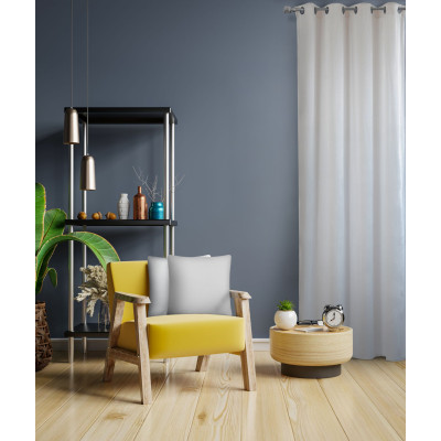 Zasłona z kólkami WHITE CHIC 140x270 biały