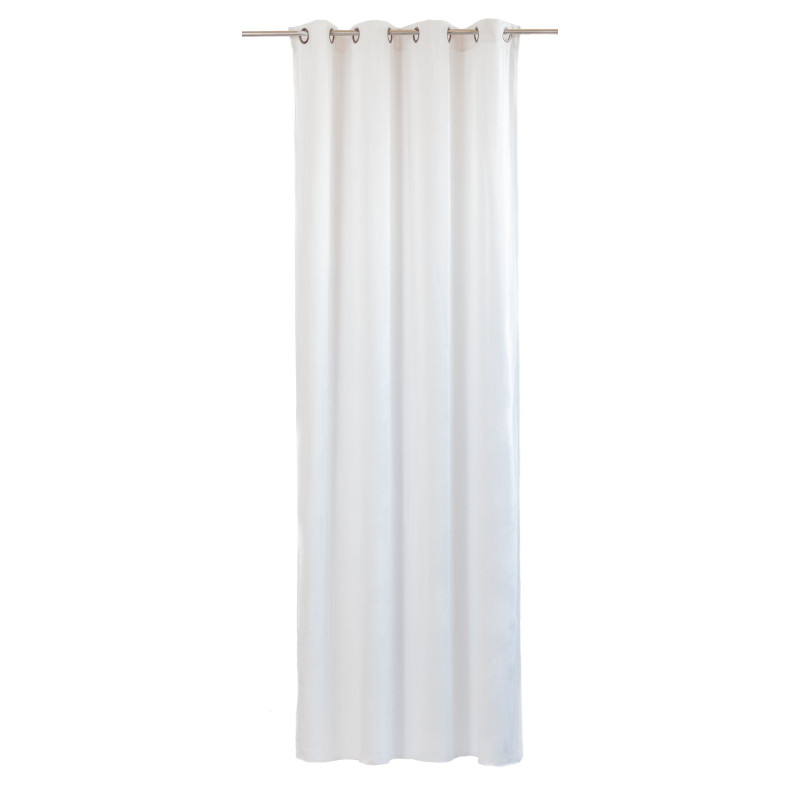 Zasłona z kólkami WHITE CHIC 140x270 biały