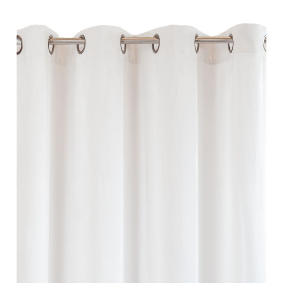 Zasłona z kólkami WHITE CHIC 140x270 biały