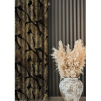 Zasłona z taśmą GREAT CHIC 135x300 cza/zło