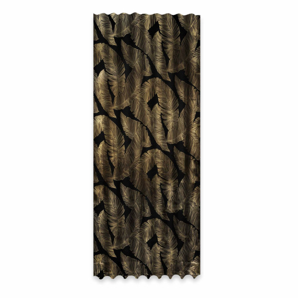Zasłona z taśmą GREAT CHIC 135x300 cza/zło