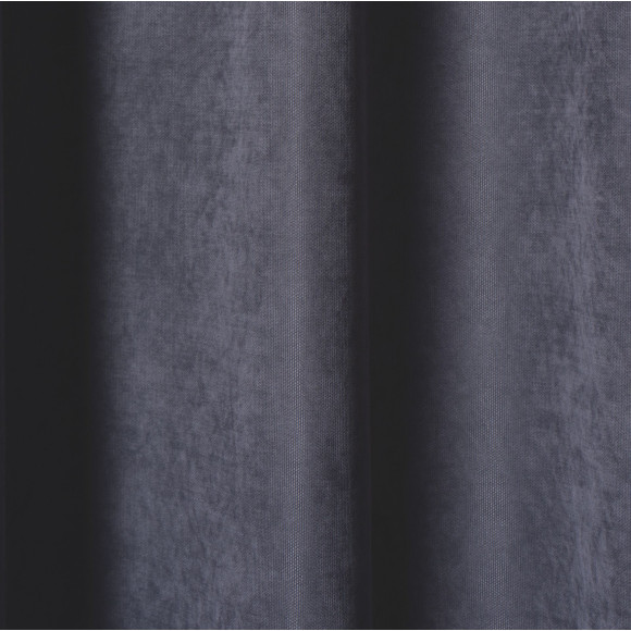 Zasłona z taśmą ZAHRA 140x280 cm ciemnoszary 