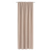 Zasłona z taśmą SOFT CHIC 135x270 beż