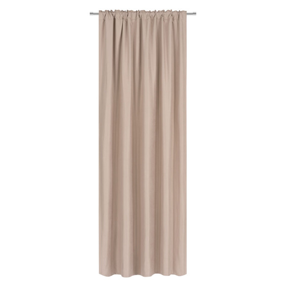 Zasłona z taśmą SOFT CHIC 135x270 beż