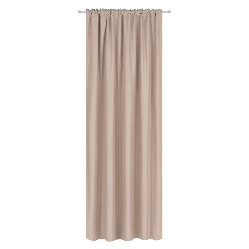 Zasłona z taśmą SOFT CHIC 135x270 beż