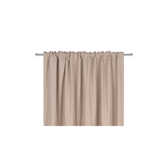 Zasłona z taśmą SOFT CHIC 135x270 beż