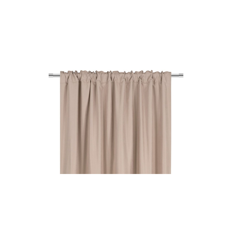 Zasłona z taśmą SOFT CHIC 135x270 beż