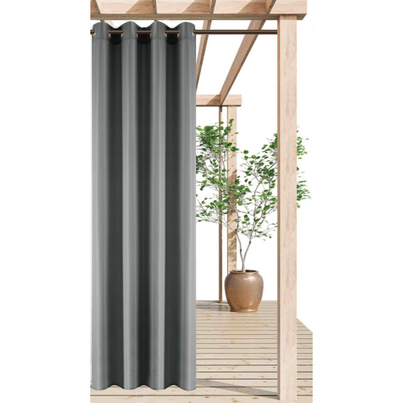 Zas ogrod. z kółkami TERRA CHIC 140x 250 antracyt