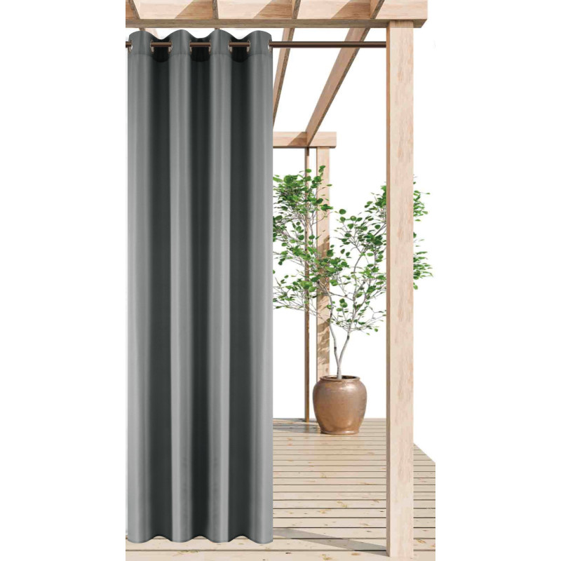 Zas ogrod. z kółkami TERRA CHIC 140x 250 antracyt