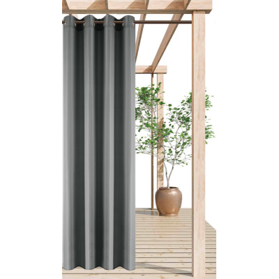 Zas ogrod. z kółkami TERRA CHIC 140x 250 antracyt