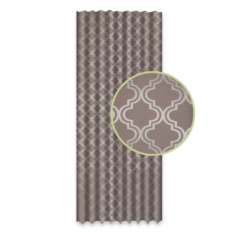 Zasłona z taśmą CLOVER CHIC140x270 beżowy
