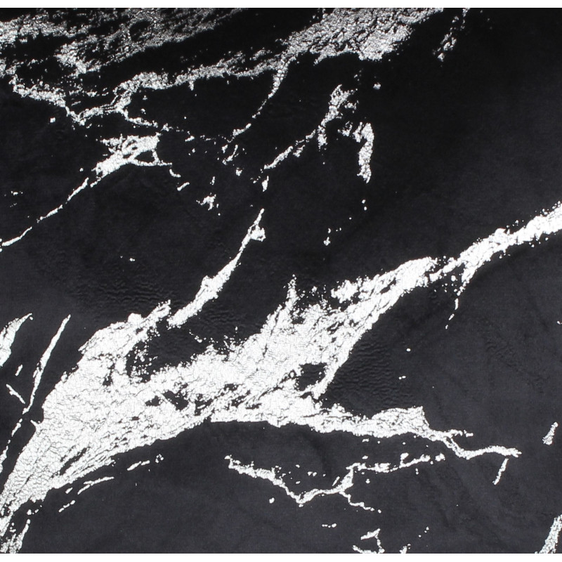 Obrus STORM 85x85cm, czarny/srebrny