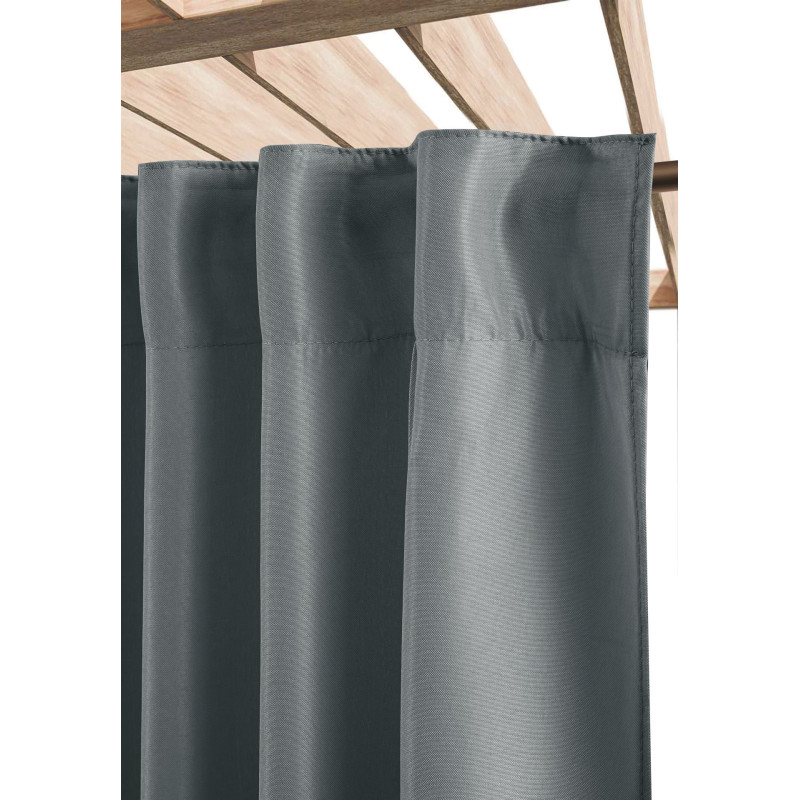 Zas ogrod. z taśmą TERRA CHIC 140x250 antracyt
