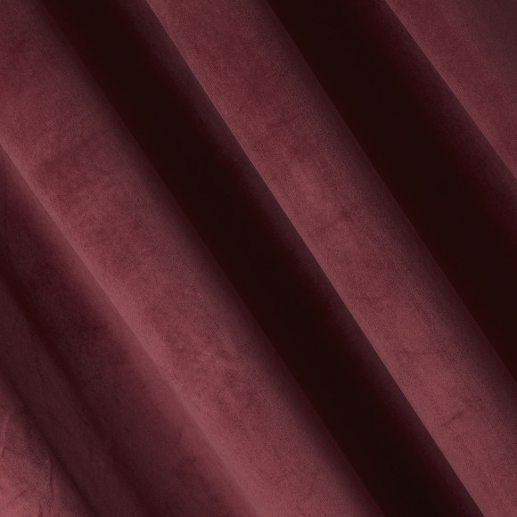Zasłona z kółkami PIERRE CHIC 140x270 burgundowy