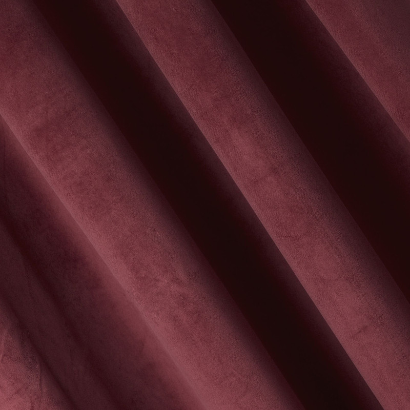 Zasłona z kółkami PIERRE CHIC 140x270 burgundowy