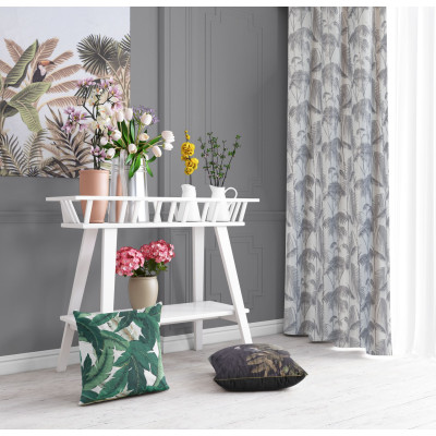 Zasłona z kółkami zaciem BOLD CHIC 140x270 sre/cza