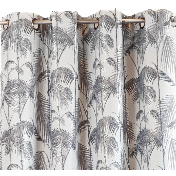 Zasłona z kółkami zaciem BOLD CHIC 140x270 sre/cza