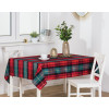 Obrus TARTAN rozm.140x180cm,kolor zielony-czerwony
