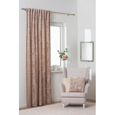 Zasłona na taśmie ROKO 140x260cm, taupe