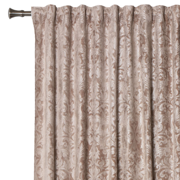 Zasłona na taśmie ROKO 140x260cm, taupe