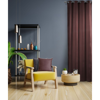 Zasłona z kółkami TOTAL CHIC 140x270 różowy