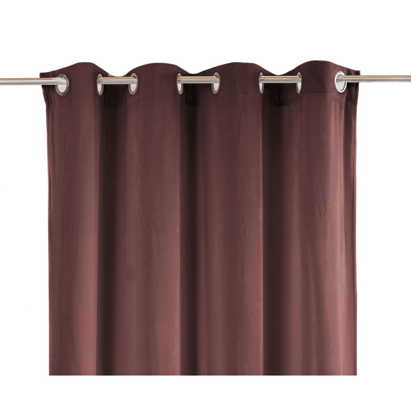 Zasłona z kółkami TOTAL CHIC 140x270 różowy