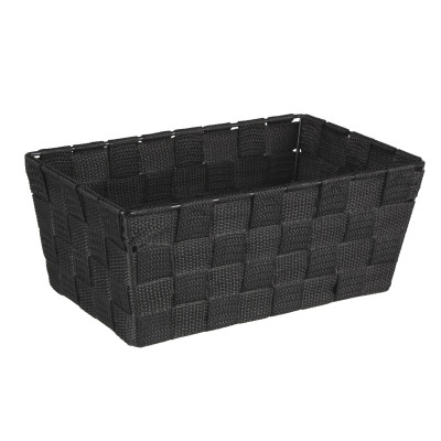 Organizer DOMI 10x25x15cm, pleciony, czarny