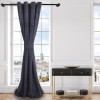 Zasłona z kółkami PERFECT CHIC 140x270 antracyt