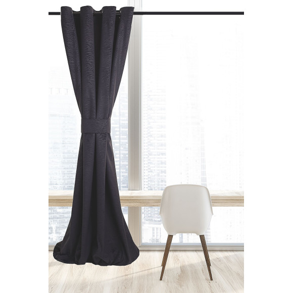Zasłona z kółkami PERFECT CHIC 140x270 antracyt