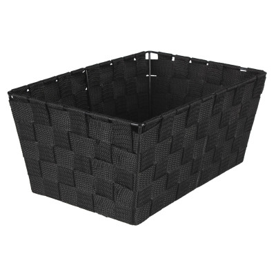 Organizer DOMI 13x30x20cm, pleciony, czarny