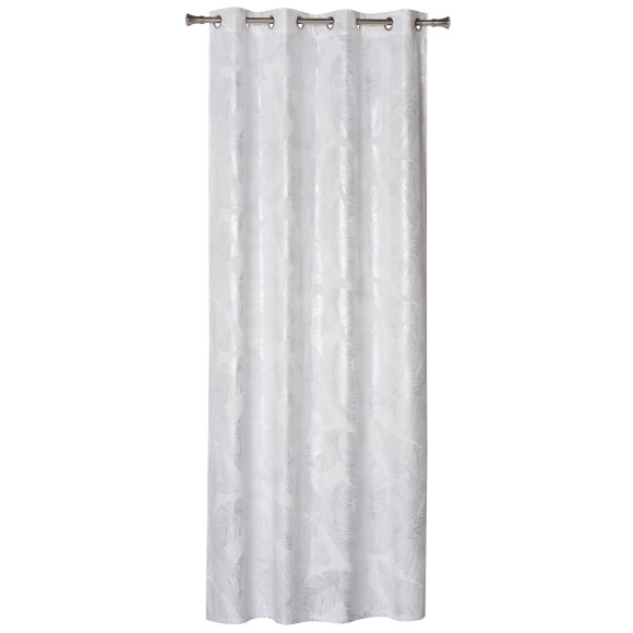 Zasłona z kółkami VANUA WELUR 140x260 cm,o.white