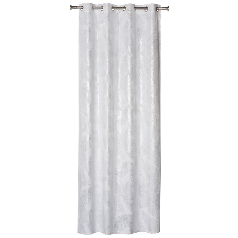 Zasłona z kółkami VANUA WELUR 140x260 cm,o.white