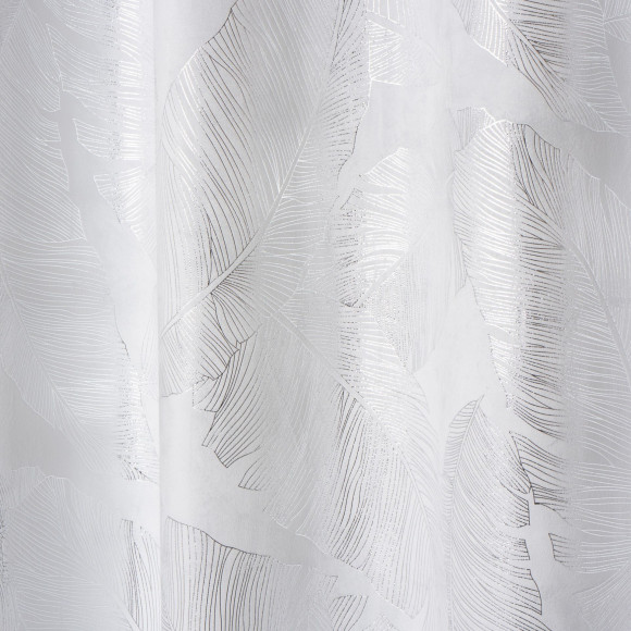 Zasłona z kółkami VANUA WELUR 140x260 cm,o.white