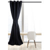 Zasłona z kółkami PERFECT CHIC 140x270 czarny