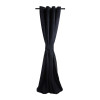 Zasłona z kółkami PERFECT CHIC 140x270 czarny