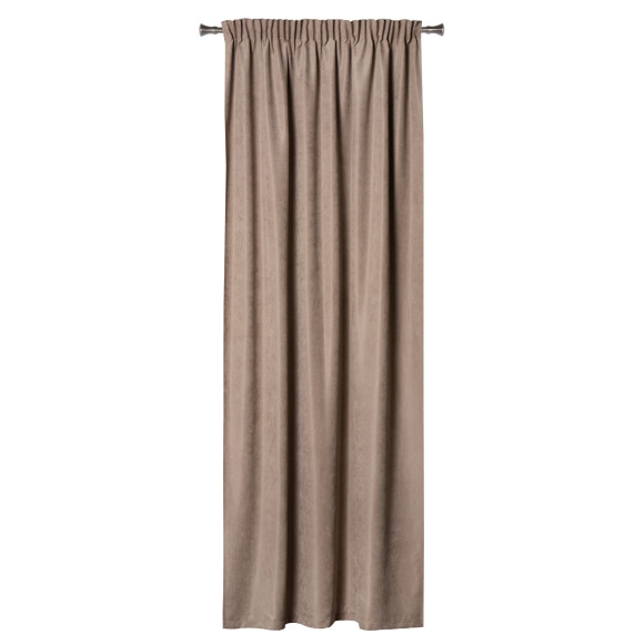Zasłona z taśmą ZAHRA 140x280 cm taupe
