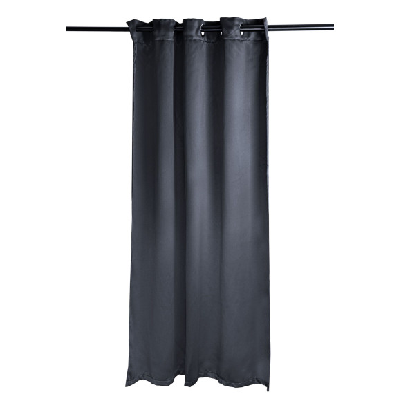 Zasłona z kółkami RADIANT CHIC 140x270 szary
