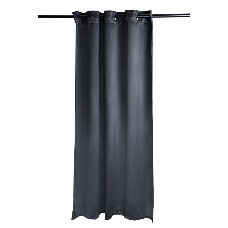 Zasłona z kółkami RADIANT CHIC 140x270 szary