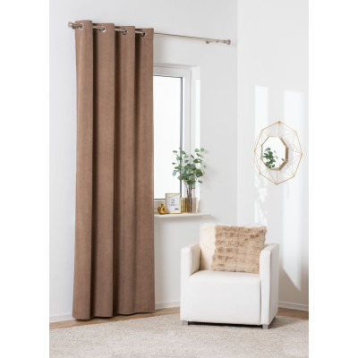 Zasłona z kółkami VENI140x260 cm taupe