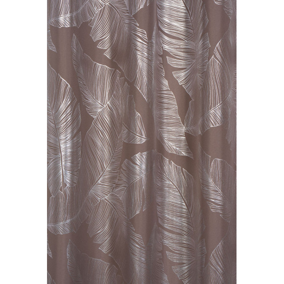 Zasłona z kółkami VANUA 140x260 cm, kolor taupe