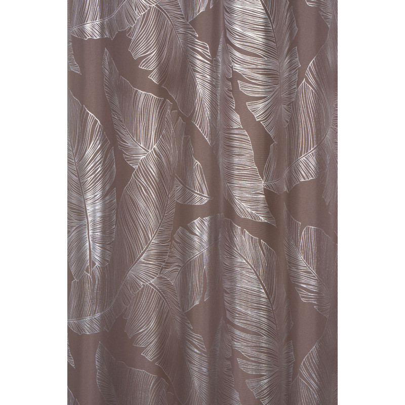 Zasłona z kółkami VANUA 140x260 cm, kolor taupe