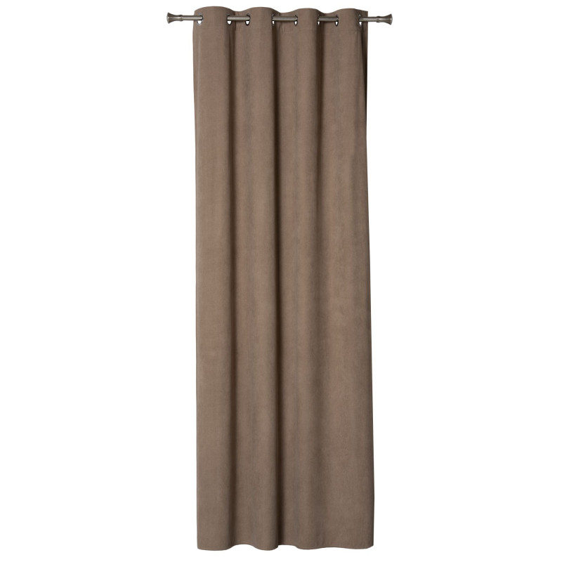 Zasłona z kółkami VENI140x260 cm taupe