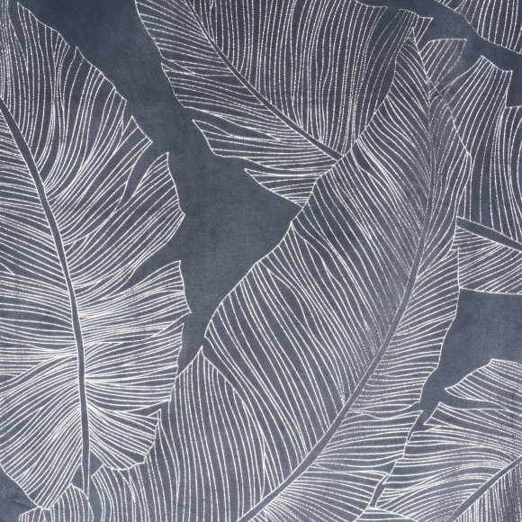 Zasłona z kółkami VANUA WELUR 140x260 cm,szary