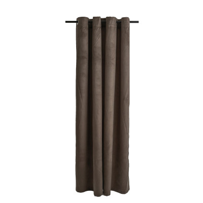 Zasłona z kółkami PIERRE CHIC 140x270 ciemny beż