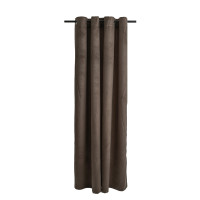 Zasłona z kółkami PIERRE CHIC 140x270 ciemny beż